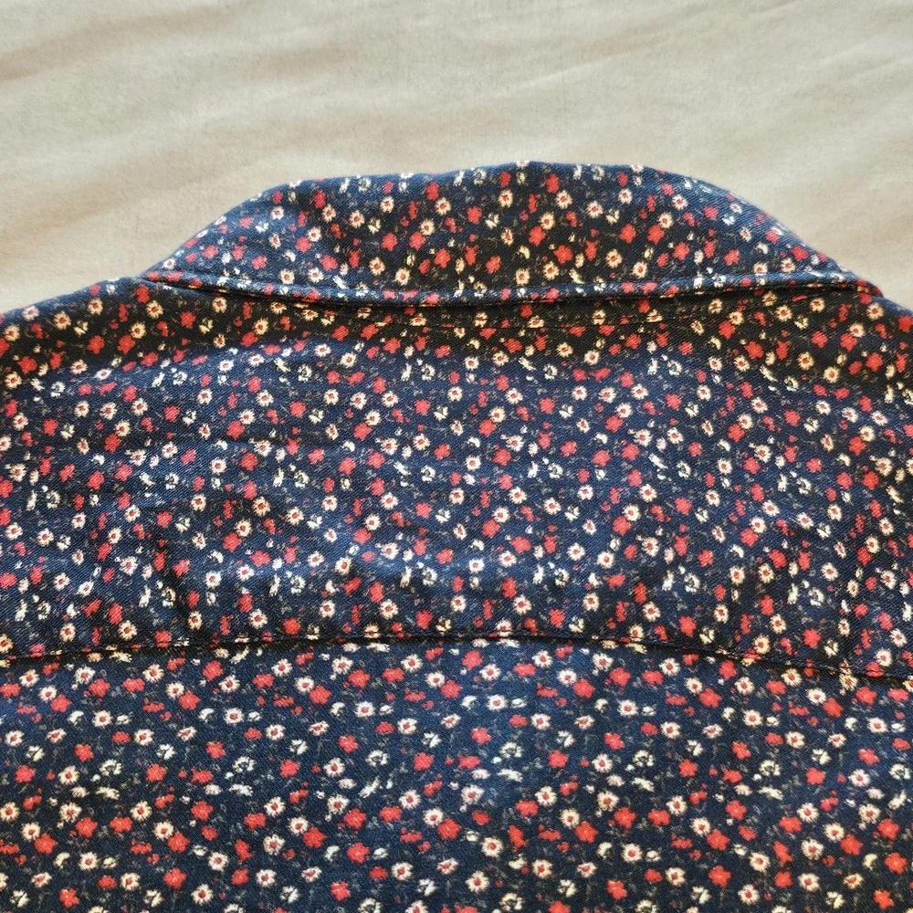 Good Man Brand Shirt Men‎ Large Multi Floral Short Sleeve Designer Preppy